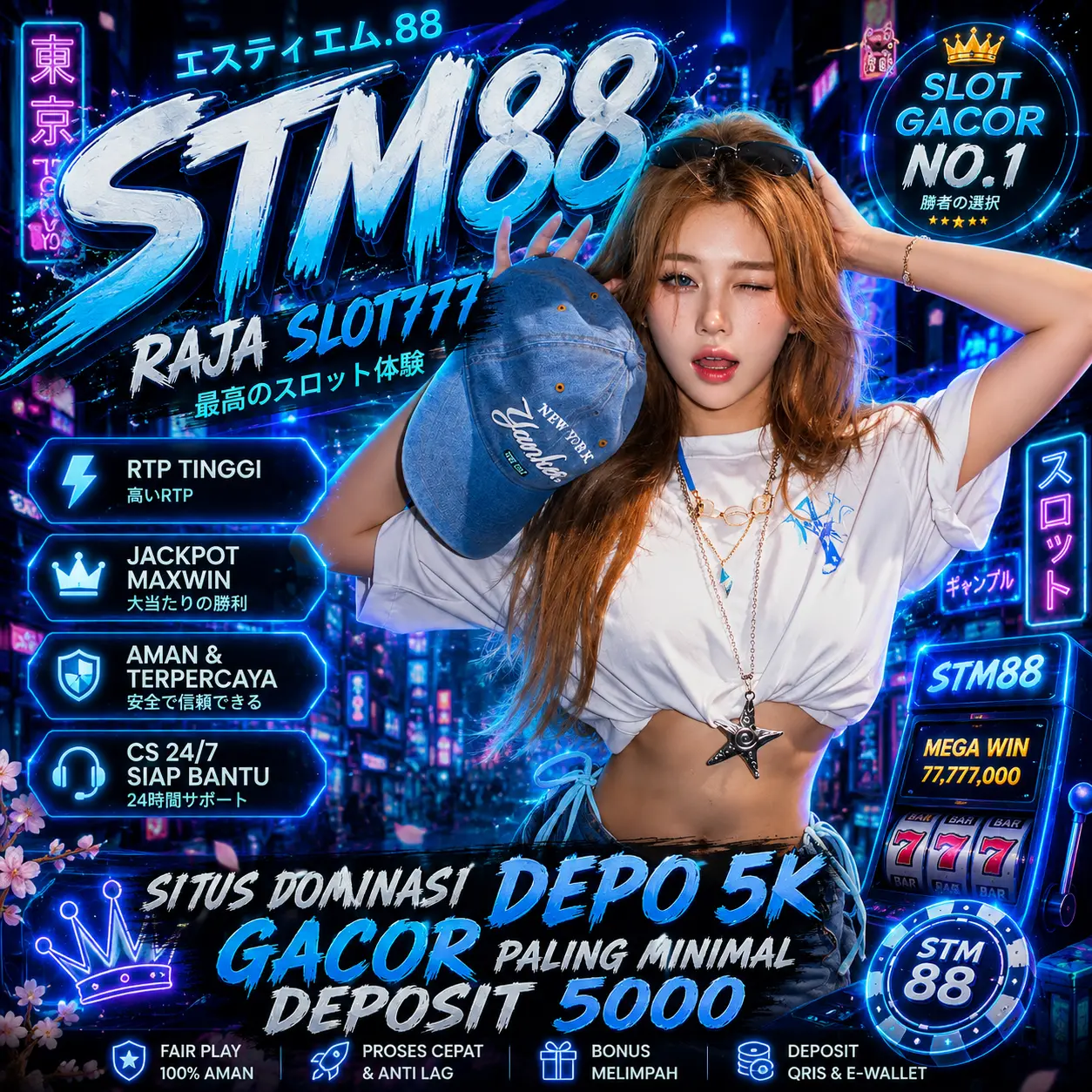 STM88 👑 Situs Raja Slot777 Depo 5K Link Paling Gacor Hari Ini Minimal Deposit 5000 